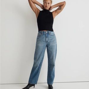 MADEWELL Curvy Baggy Straight Jeans in Leticia Wash Size 31
